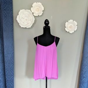 Express Orchid Pleated Camisole Blouse